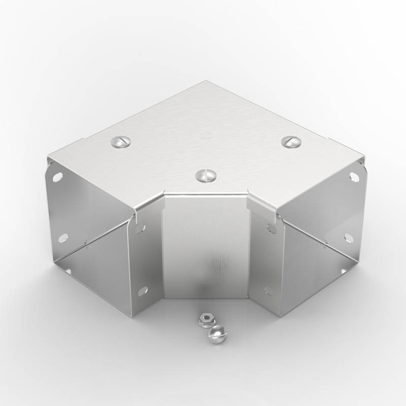 Gusset Trunking Bend 90 Degree Top Lid 75x75mm Trunking & Fittings